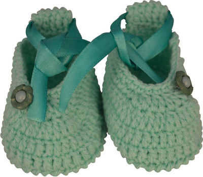 Graykart wool shoe Booties(Toe to Heel Length - 9 cm Light Green)