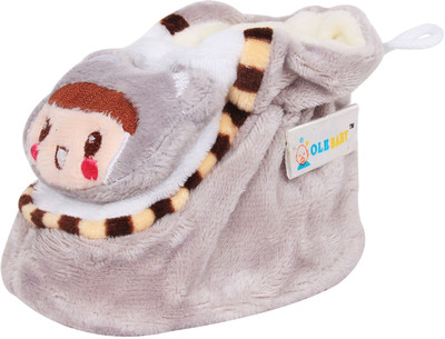 

Ole Baby Booties(Toe to Heel Length - 11 cm Grey)