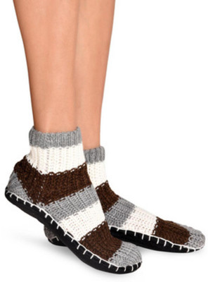 

Senora LBT-4 GREY CHOCO WHITE Booties(Toe to Heel Length - 24 cm Grey)