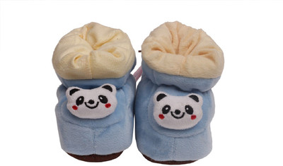 

Sir Michele "Sir Michele Navy Blue super soft plush Baby Shoes/booties for winter season " Booties(Toe to Heel Length - 10 cm Navy Blue)