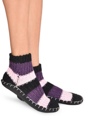 

Senora LBT-4 BLACK PINK Booties(Toe to Heel Length - 24 cm Black)