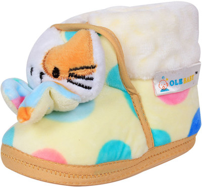 

Ole Baby Booties(Toe to Heel Length - 13 cm Beige)