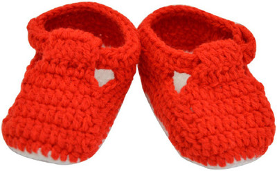 

Graykart Booties(Toe to Heel Length - 11 cm Red, White)