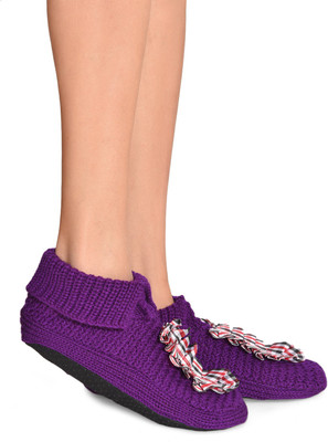 

Senora BTN-2 PURPLE Booties(Toe to Heel Length - 24 cm Purple)
