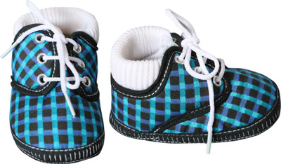 2 Chikih Baby Booties Booties(Toe to Heel Length - 11 cm Blue)