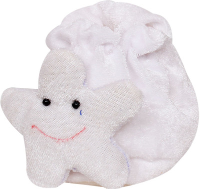 

Ole Baby Star Soft Velvet Furry Friend Smiling Cartoon 0-12 Months Booties(Toe to Heel Length - 10 cm White)