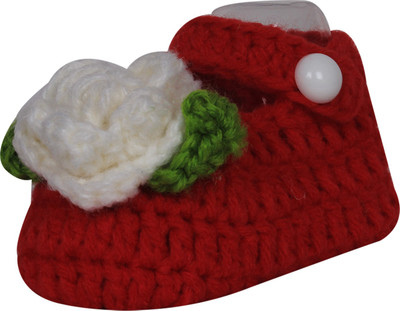 

Ole Baby Booties(Toe to Heel Length - 10 cm Red)