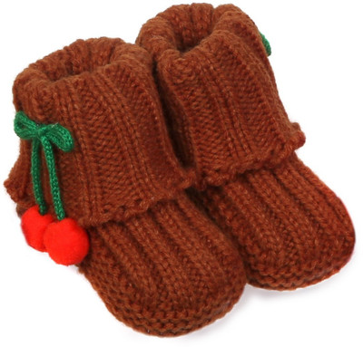 

Babyoodles Booties(Toe to Heel Length - 10 cm Brown)