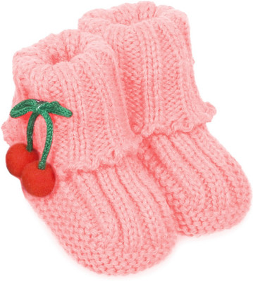 

Babyoodles Crochet Booties(Toe to Heel Length - 10 cm Pink)