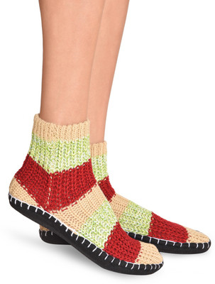 

Senora LBT-4 CREAM RED Booties(Toe to Heel Length - 24 cm Red)