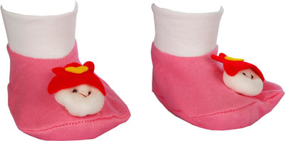 

Baby Bucket Booties(Toe to Heel Length - 10 cm Dark Pink)