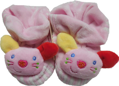 

BornBabyKids Booties(Toe to Heel Length - 7 cm Pink)