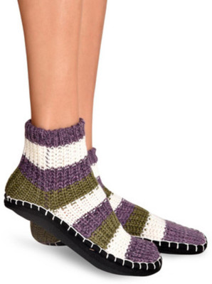 

Senora LBT-4 PURPLE WHITE GREEN Booties(Toe to Heel Length - 24 cm Purple)