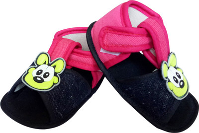 

Littly Cartoon Baby Boys & Girls Soft base Booties(Toe to Heel Length - 10 cm Multicolor)