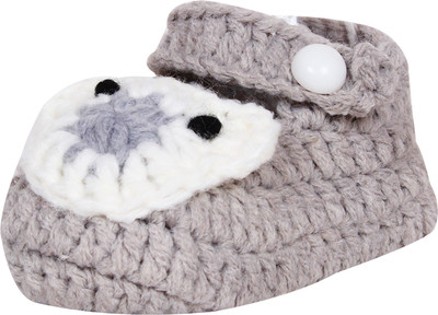 

Ole Baby Booties(Toe to Heel Length - 10 cm Grey)