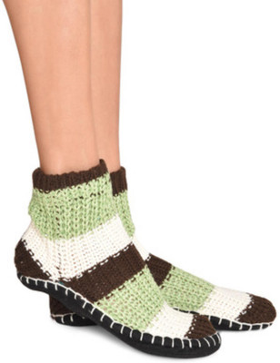 

Senora LBT-4 CHOCO WHITE Booties(Toe to Heel Length - 24 cm Brown)
