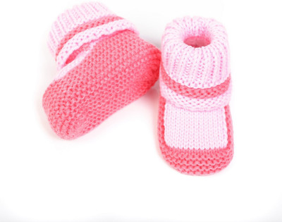

Babyoodles Booties(Toe to Heel Length - 10 cm Pink)
