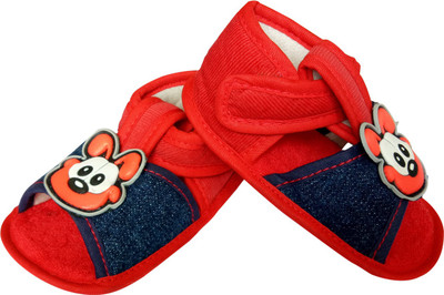 

Littly Cartoon Baby Boys & Girls Soft base Booties(Toe to Heel Length - 10 cm Multicolor)