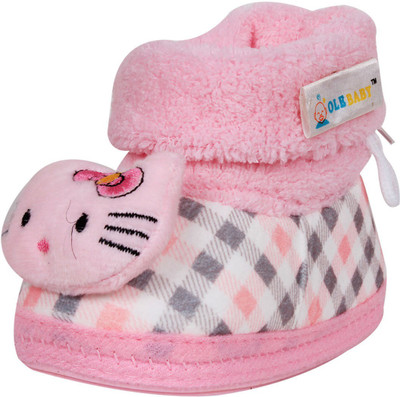 

Ole Baby Booties(Toe to Heel Length - 10 cm Pink)