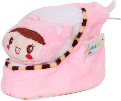 

Ole Baby Booties(Toe to Heel Length - 11 cm Pink)