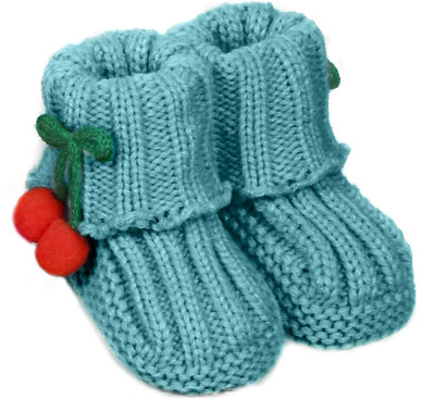 

Babyoodles Casual Wear Booties(Toe to Heel Length - 10 cm Green)