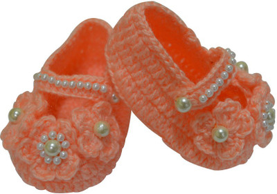 Graykart Infant Wear,Pre Walker Shoe Booties(Toe to Heel Length - 11 cm Orange)