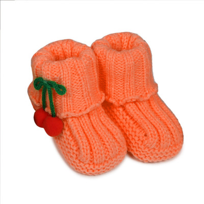 

Babyoodles Booties(Toe to Heel Length - 10 cm Orange)