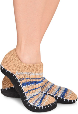 Senora LBT-3 BEIGE BLUE Booties(Toe to Heel Length - 24 cm Beige)