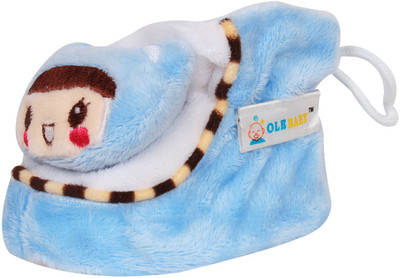 Ole Baby Booties(Toe to Heel Length - 11 cm Blue)