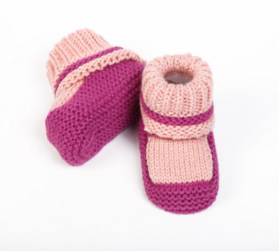 

Babyoodles Booties(Toe to Heel Length - 10 cm Peach)