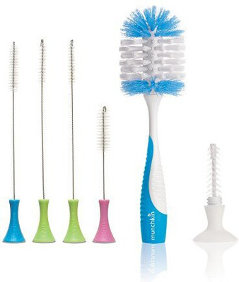 

Munchkin Cleaning Brush Set With Deluxe Bottle Brush(Multicolor)