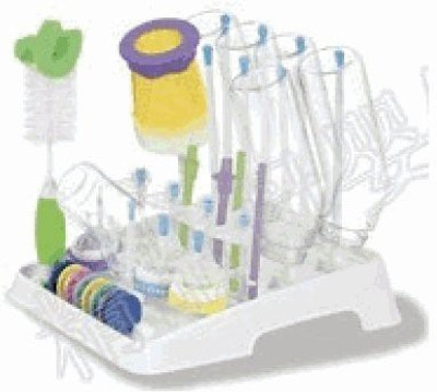 

Munchkin Bottle Drying Rack And Brush Set(Multicolor)