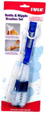 FARLIN Bottle & Nipple Brushes Set(Blue)