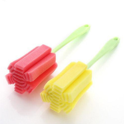 

Delite Original Environmental Bottle Cleaning Brush with Sponge for Multi-Purpose Action(Multicolor)