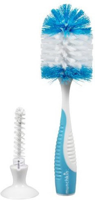 

Munchkin Deluxe Bottle Brush(White, Blue), Blue;white