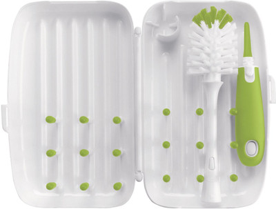 

OXO Tot On The Go Drying Rack And Bottle Brush(Green)
