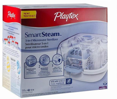 

Playtex Smart Steam 3-In-1 Microwave Sterilizer(Multicolor)