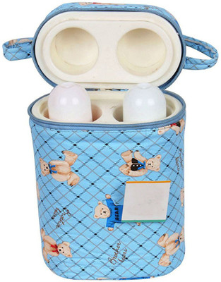 

Creative India Exports Double Portable Infant Feeding Milk Bottle Blue Cover and Warmer(Blue