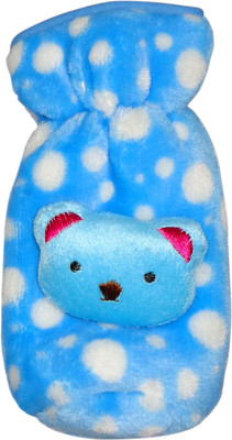 

Littly Premium Fur Bottle Cover(Blue