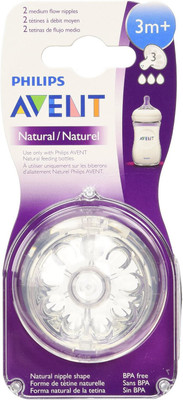 

Philips Avent BPA Free Natural Medium Flow Nipples Medium Flow Nipple(Pack of 1 Nipple)