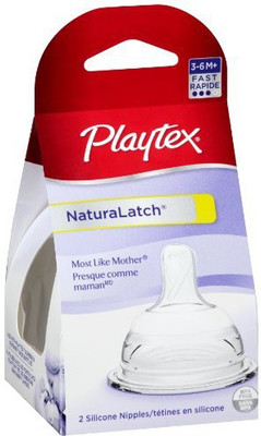 

Playtex NaturaLatchNipple Fast Flow Nipple(Pack of 2 Nipples)