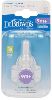 

Dr. Brown's Standard-Neck L-4 New Born Flow Nipple(Pack of 1 Nipple)