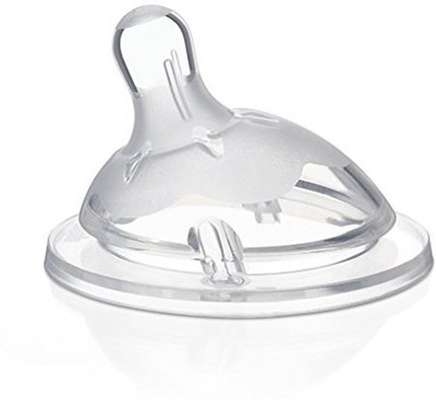 Chicco Natural Fit Angled Slow Flow Nipple, 0 Months+ Slow Flow Nipple(Pack of 1 Nipple)