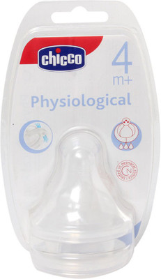 

Chicco PHYSIOLOGICALSILICON TEAT WITH ANTI-COLIC VALVE FAST FLOW 2PCS Fast Flow Nipple(Pack of 2 Nipples)