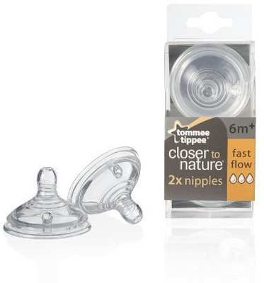 

Tommee Tippee Nipples Fast Flow Fast Flow Nipple(Pack of 2 Nipples)