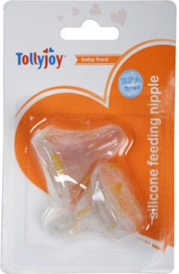 

Tollyjoy Silicon Teat (XL) New Born Flow Nipple(Pack of 2 Nipples)