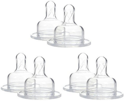 

Dr. Brown's Level-3 Wide Neck Nipple Medium Flow Nipple(Pack of 6 Nipples)