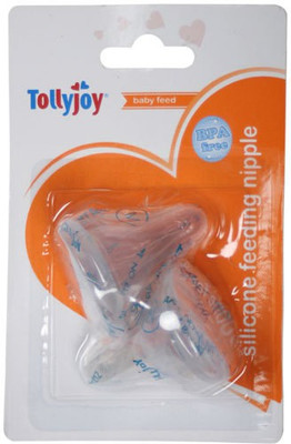 

Tollyjoy Silicon Teat (M)~2 Pack New Born Flow Nipple(Pack of 1 Nipple)