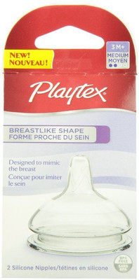 

Playtex Breastlike Nipple Medium Flow Nipple(Pack of 2 Nipples)