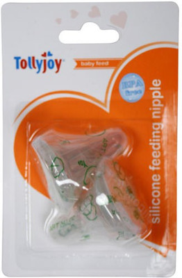 

Tollyjoy Silicon Teat (L) New Born Flow Nipple(Pack of 2 Nipples)